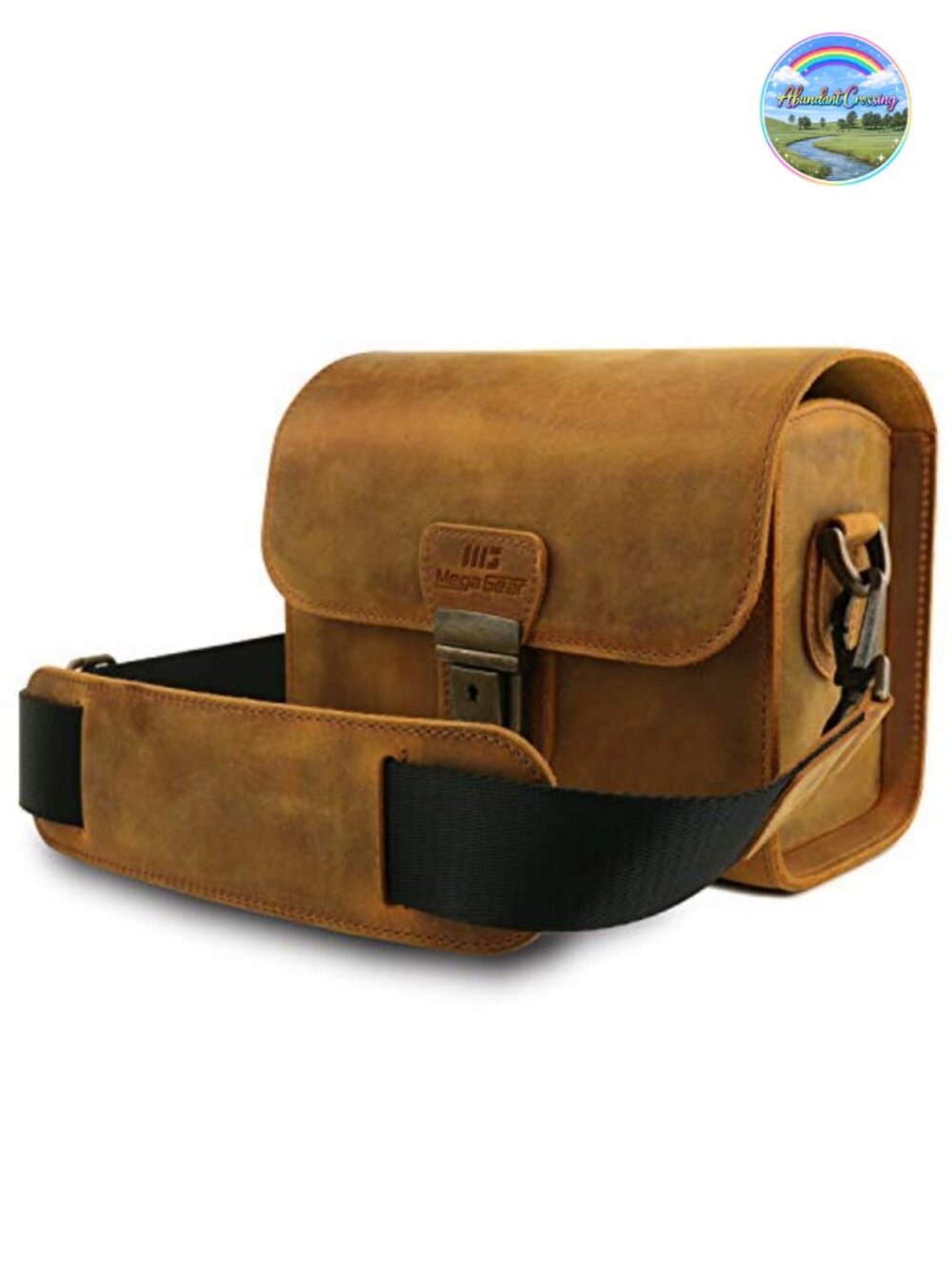 Genuine Leather Camera Messenger Bag for DSLR Mirrorless